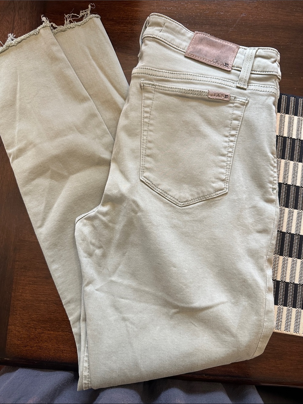 Joe's Jeans Light Sage Green Straight Leg Jeans